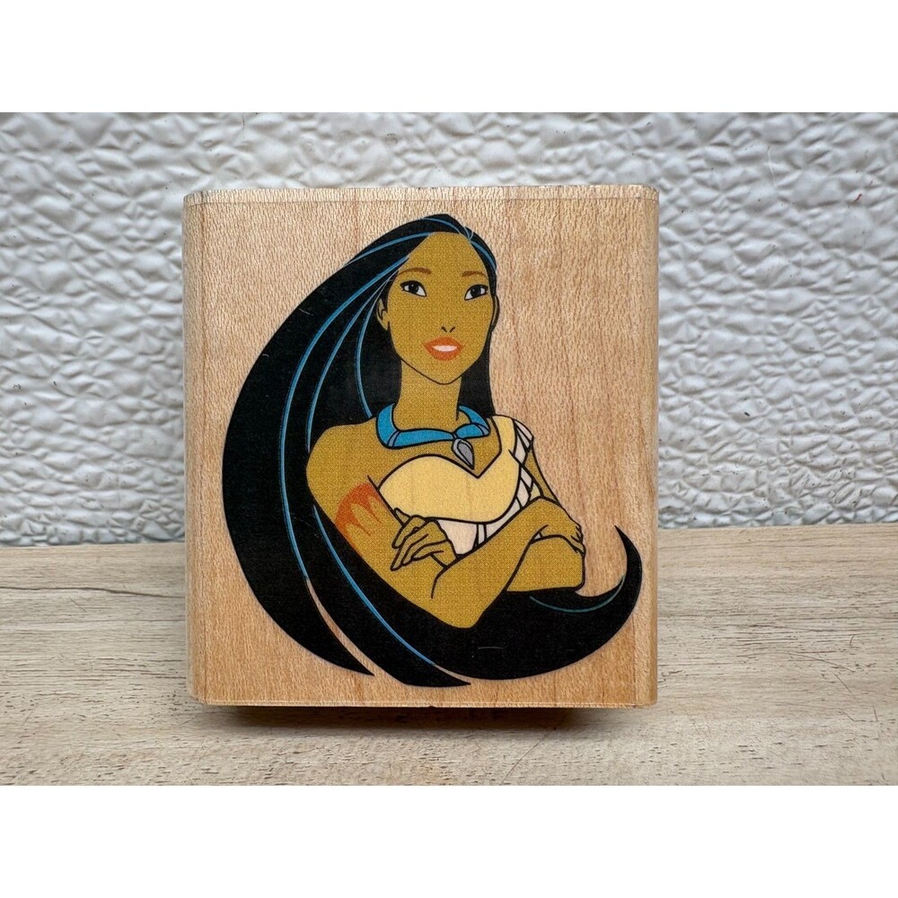 Rubber Stampede Wood Mounted Rubber Stamp Pocahontas